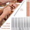 Katech 85 pcs Crochet Hooks Kit Knitting Accessories with Crochet Case, Small Sizes Crochet Hooks for Knitting Lace Yarn, Colorful Ergonomic Crochet Needles Set for Making Sweater, Bag and Hat (Green)